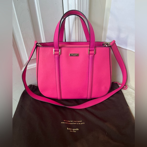 Kate Spade Pink Satchel with Silver Accents - Picture 8 of 10